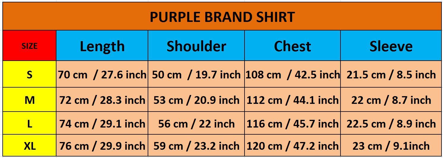 PURPLES Brand Shirt Men Women